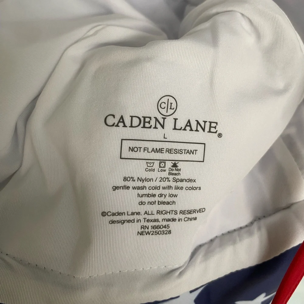 Caden Lane Navy Blue Sun Hat with White Stars